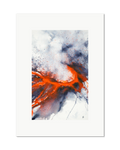 At 1000 Degrees - watercolour semi-abstract landscape by Haidi Hildemore. A2 limited edition print on Hahnemühle German Etching, unframed with a white border.