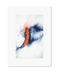 Red Zone - watercolour semi-abstract landscape by Haidi Hildemore. A2 limited edition print on Hahnemühle German Etching, unframed with a white border.