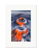 Rings of Fire - watercolour semi-abstract landscape by Haidi Hildemore. A2 limited edition print on Hahnemühle German Etching, unframed with a white border.