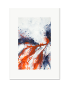River of Death - watercolour semi-abstract landscape by Haidi Hildemore. A2 limited edition print on Hahnemühle German Etching, unframed with a white border.